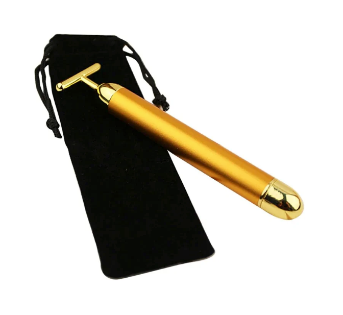 Energy 24K Gold T Beauty Bar Facial Roller Massager